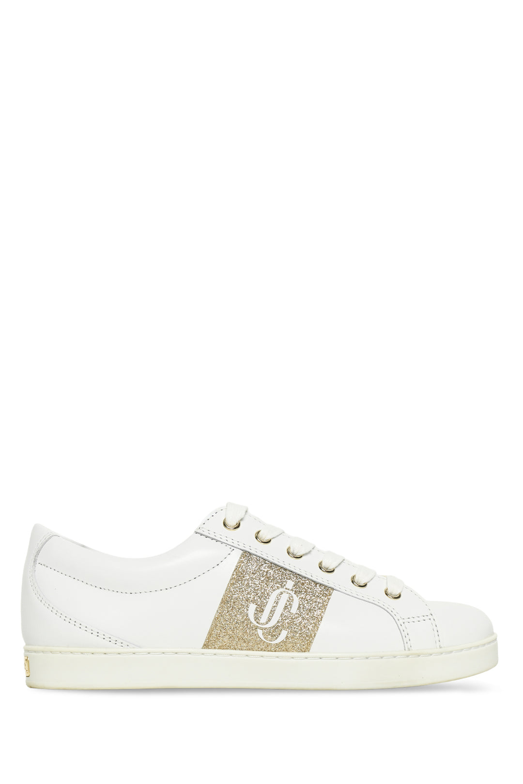 Jimmy Choo Size 36.5 Glitter Logo Sneakers