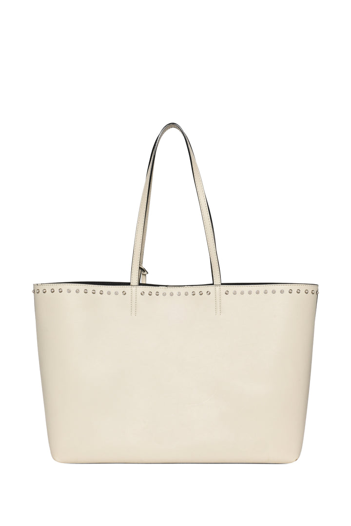 Jimmy Choo Nine2Five Faux Pearl Studded East-West Tote