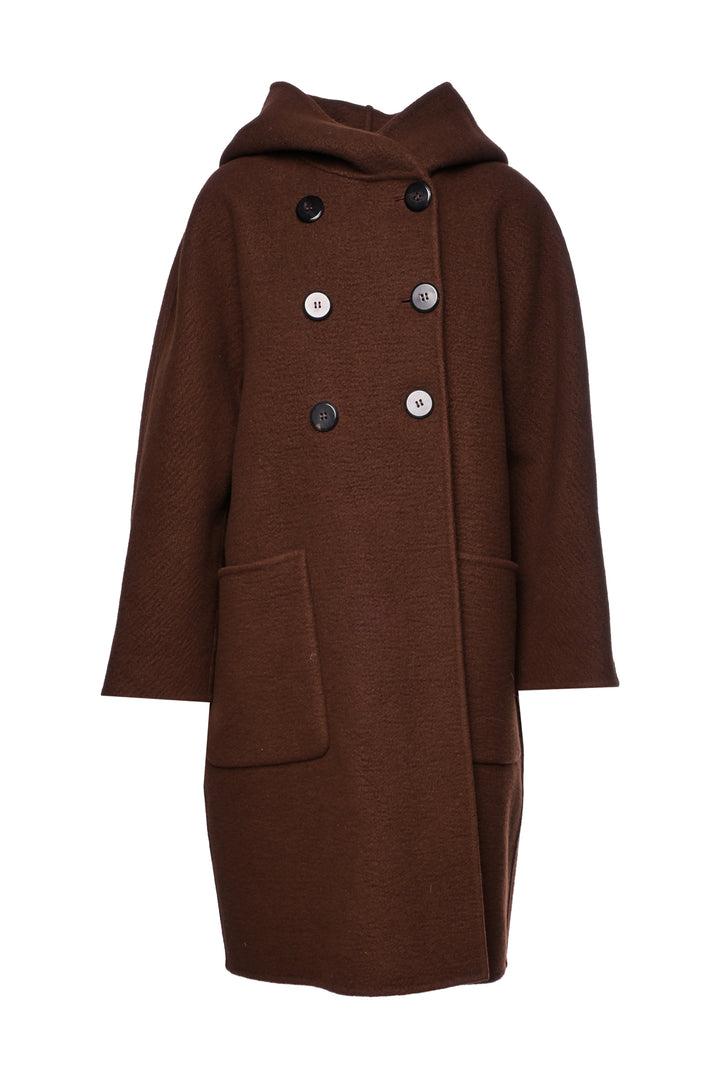 Max Mara Atelier Size 4 2021 Sierra Cashmere Hooded Coat