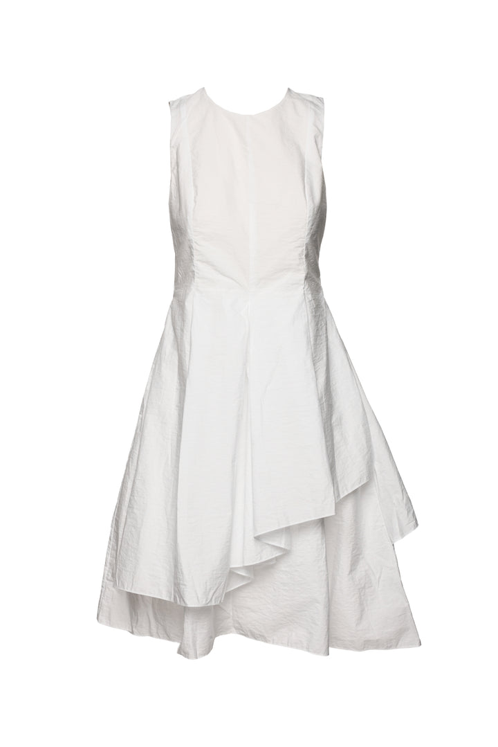 Brunello Cucinelli Size L Sleeveless Cotton-Blend Midi Dress