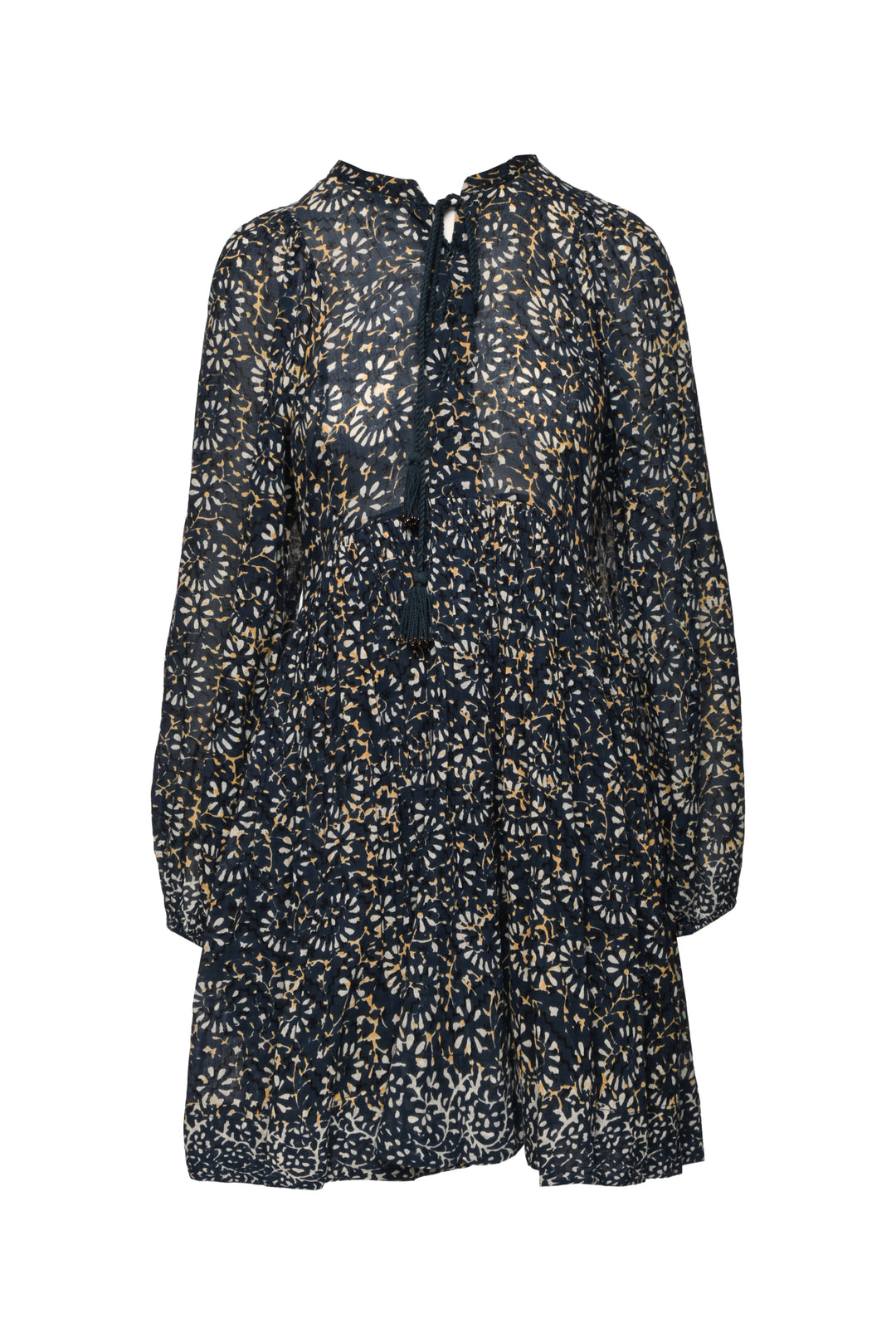 Ulla Johnson Size 6 Lace-Up V-Neck Mini Dress