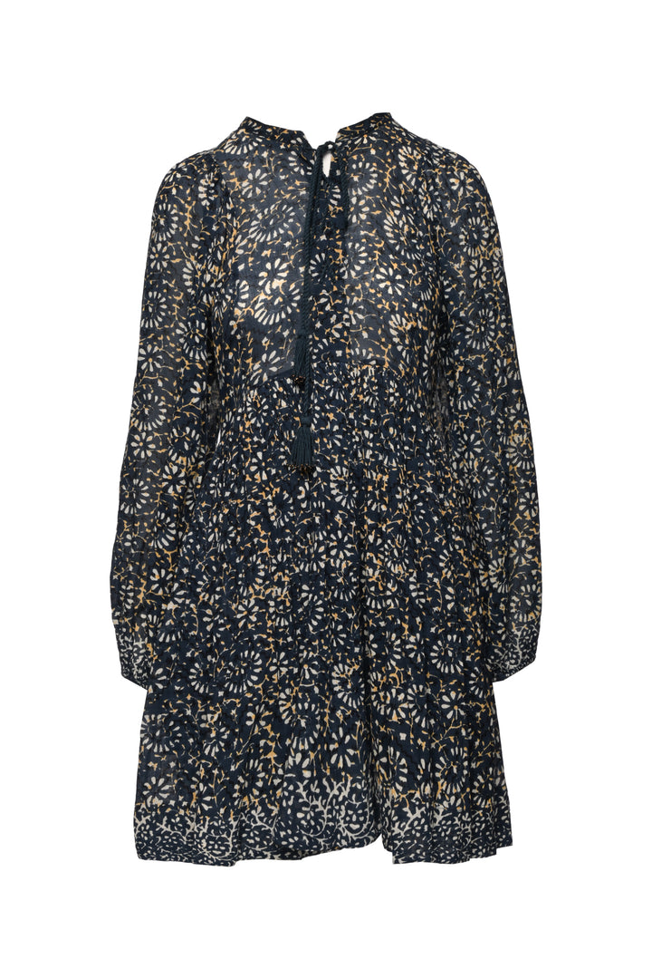 Ulla Johnson Size 6 Lace-Up V-Neck Mini Dress