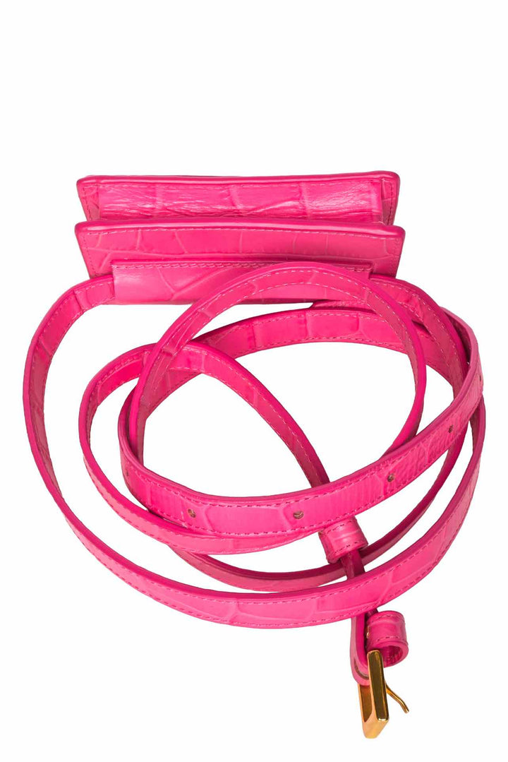 Jacquemus Croc Embossed Leather La Ceinture Bello Belt Bag
