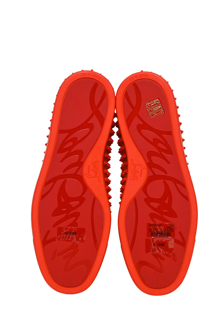 Mens Shoe Size 40.5 Christian Louboutin Men's Roller Boat Spikes Sneakers