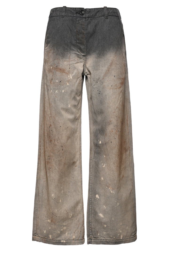 Our Legacy Size 34 Rig Distressed Faded Wide Leg Pants
