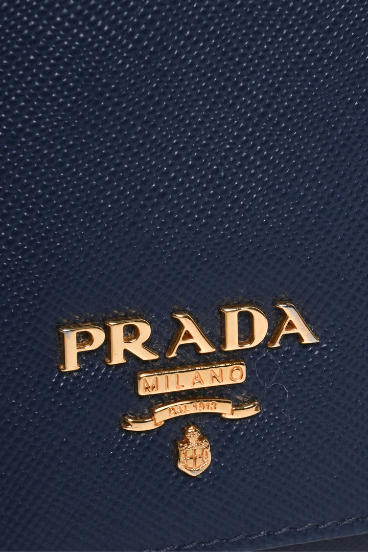 Prada Saffiano Leather Continental Flap Wallet