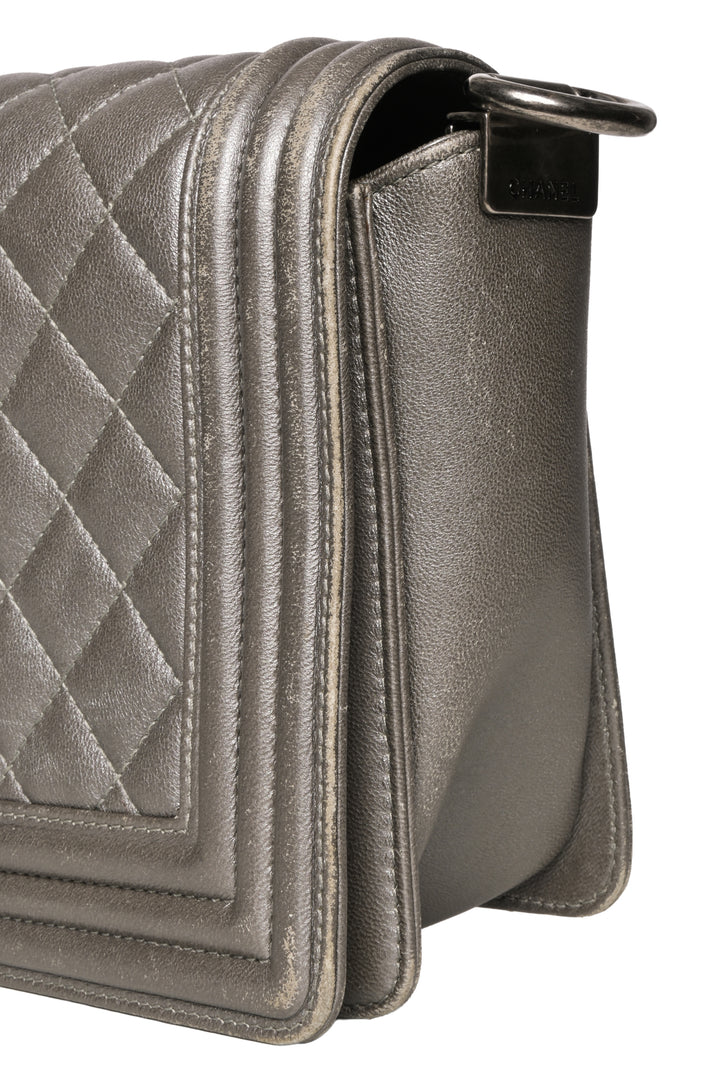 Chanel 2011 Medium Quilted Leather Boy Bag