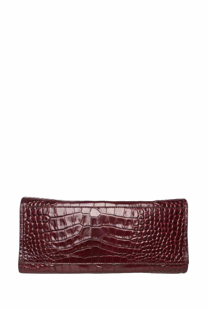 Tory Burch Britten Croc Embossed Leather Tote