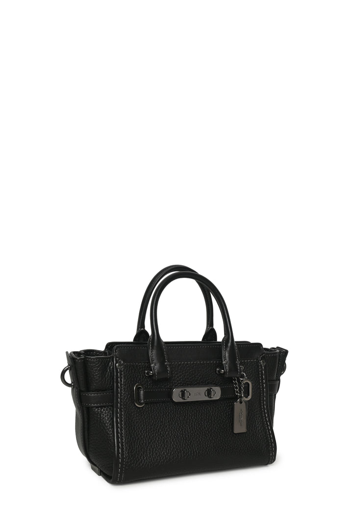 Coach Pebbled Leather Swagger 20 Purse