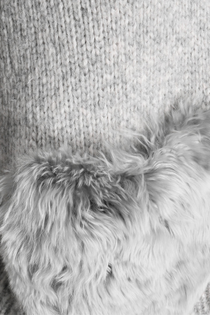 Tibi Size XXS Fur Pocket Hooded Sweater