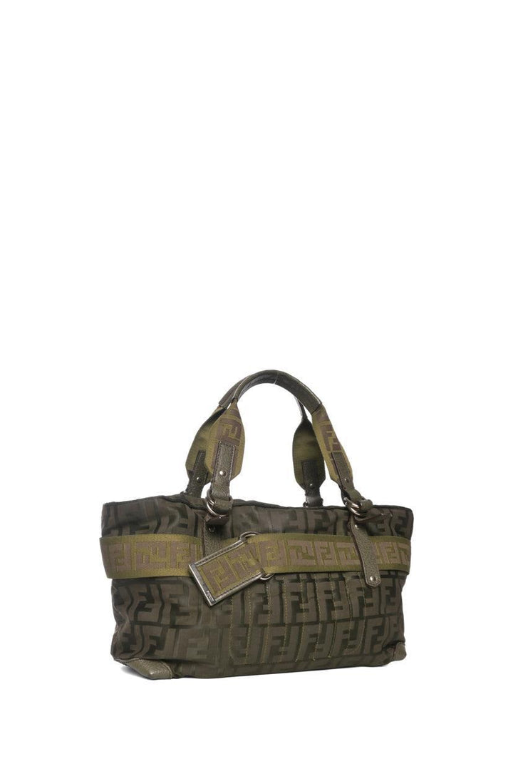 Fendi Zucca Nylon Zip Code Tote