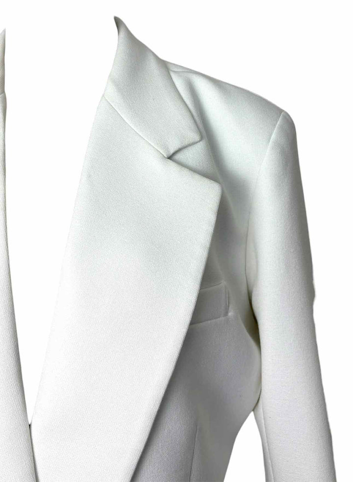 Smythe Size L Poly Cropped  Blazer
