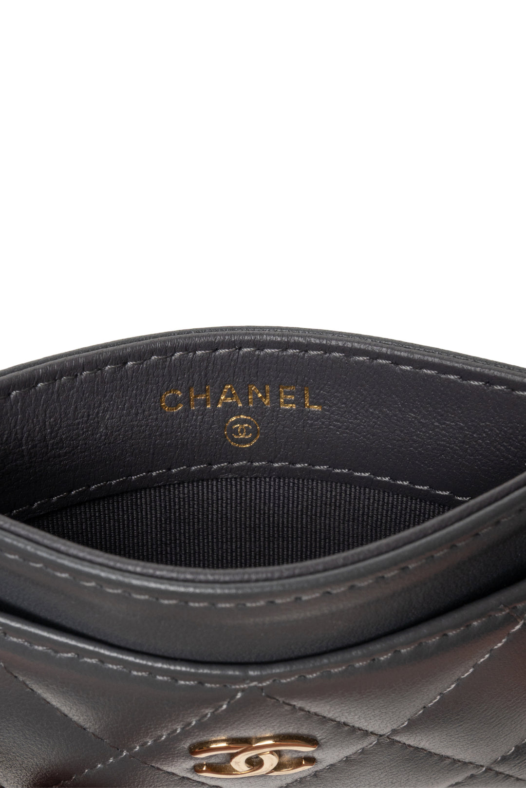 Chanel Calfskin CC Card Holder Wallet