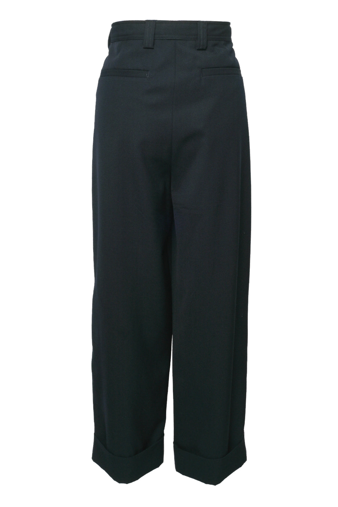 Dries Van Noten Size 8 Wide Leg Cuffed Pants