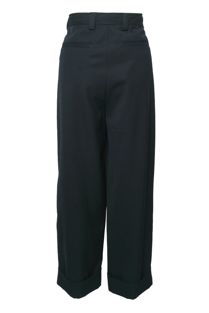 Dries Van Noten Size 8 Wide Leg Cuffed Pants