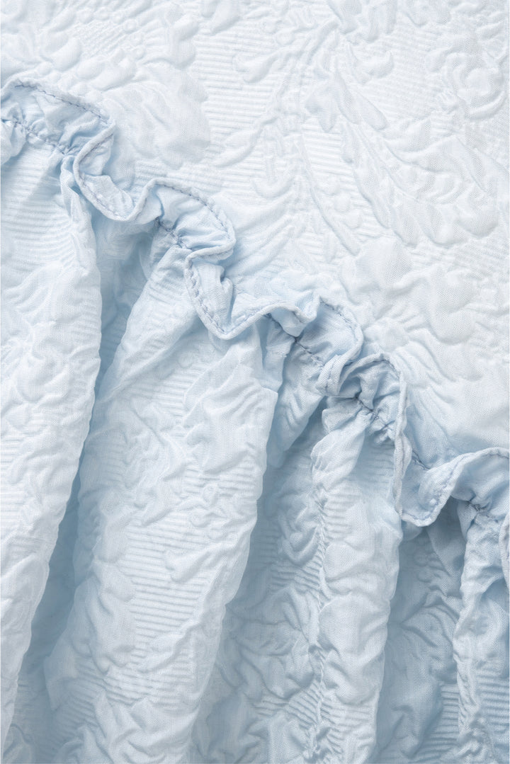 Simone Rocha Size 2 Smocked Puff Sleeve Mini Dress