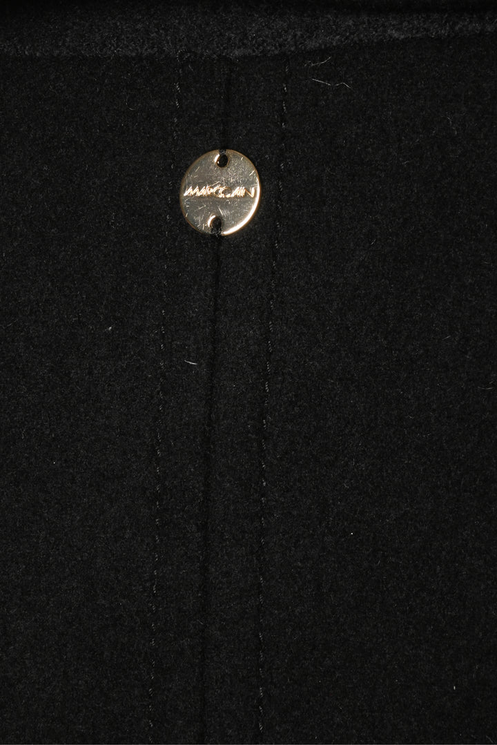 Marccain Size 2 Virgin Wool-Blend Midi Coat
