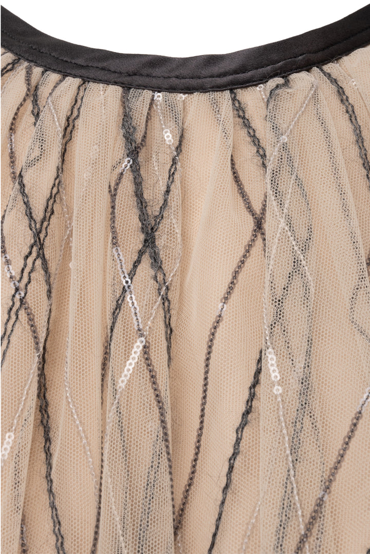 Brunello Cucinelli Size XS Sequin Stripe Tulle Tank Top