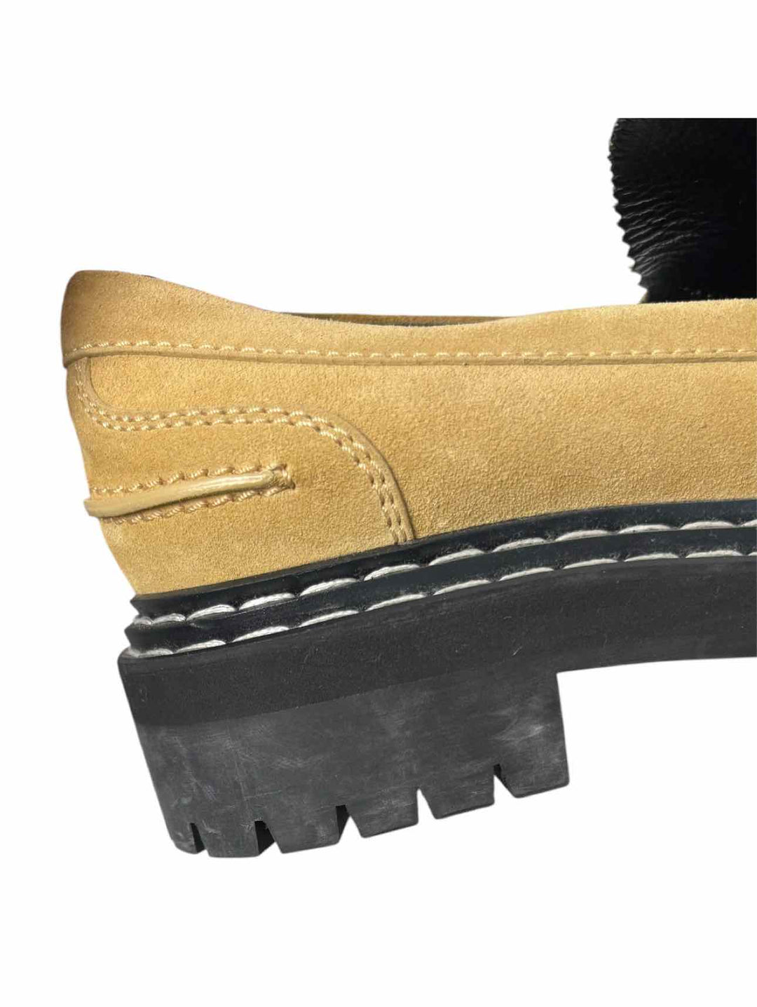 Proenza Schouler Size 38.5 Suede Lug Sole Loafers