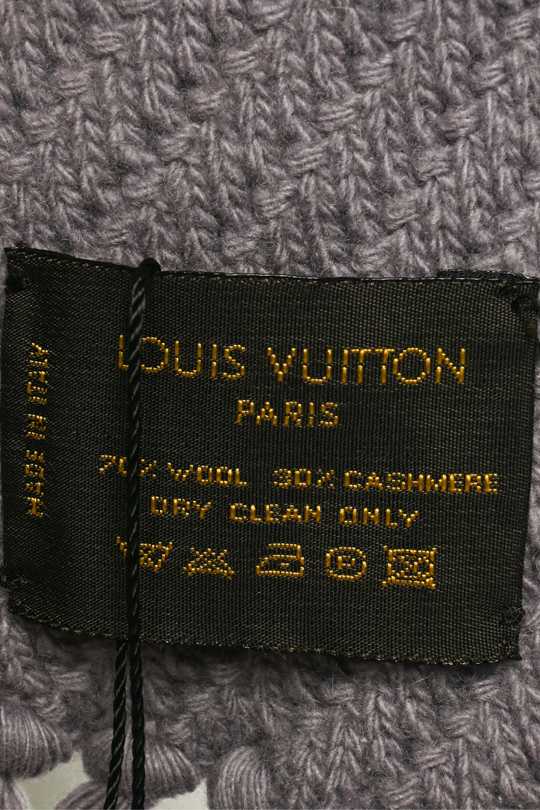Louis Vuitton Wool & Cashmere Fringe Pocket Scarf
