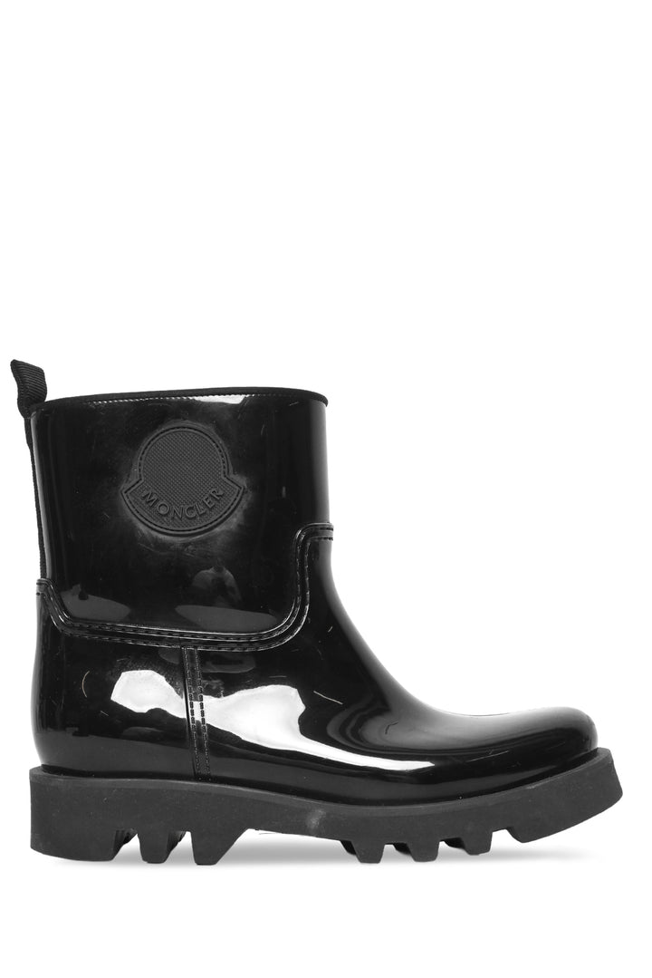 Moncler Size 40 High Shine Finish Ankle Rain Boots