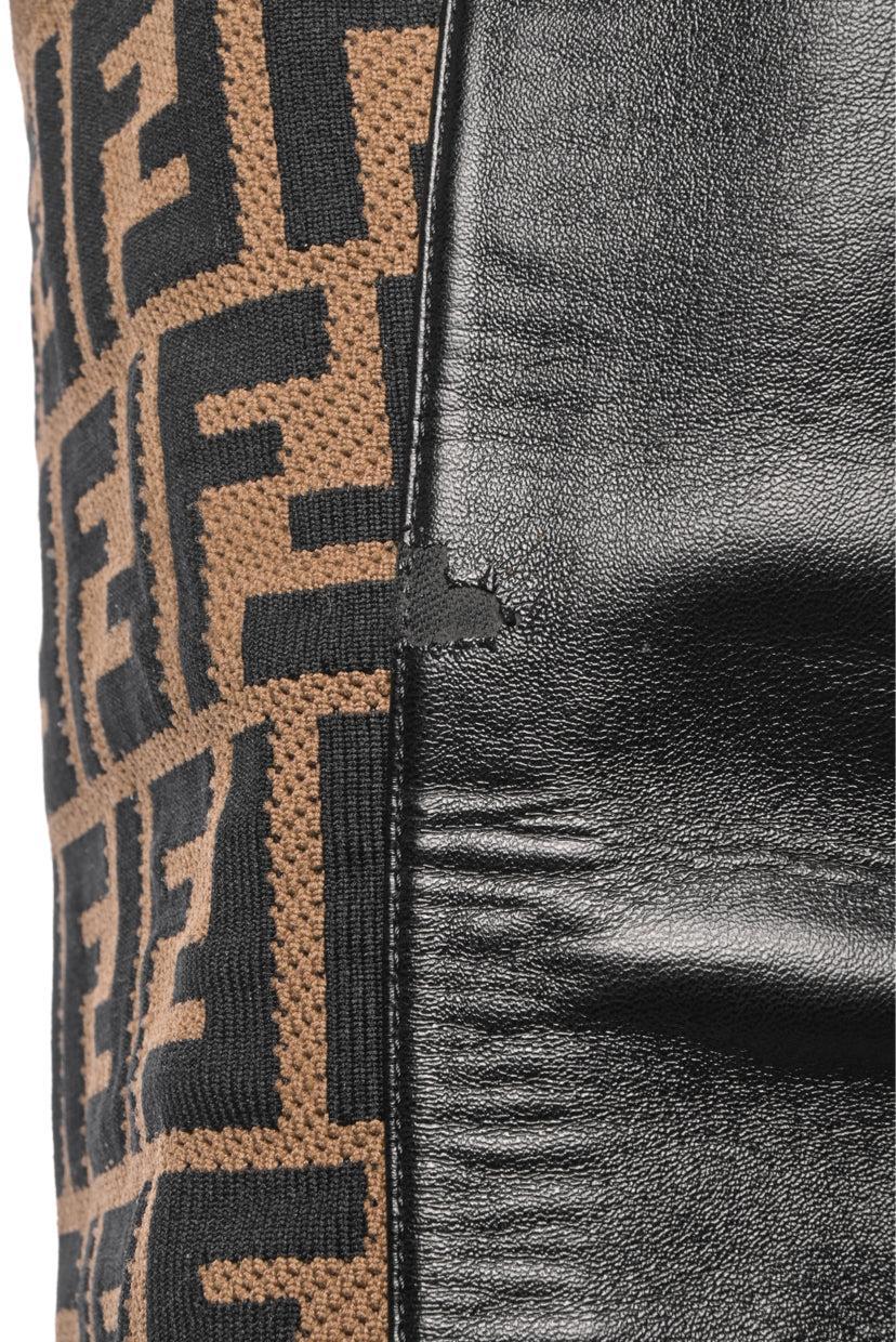 Fendi Size 37 Rockoko FF Zucca Over The Knee Boots