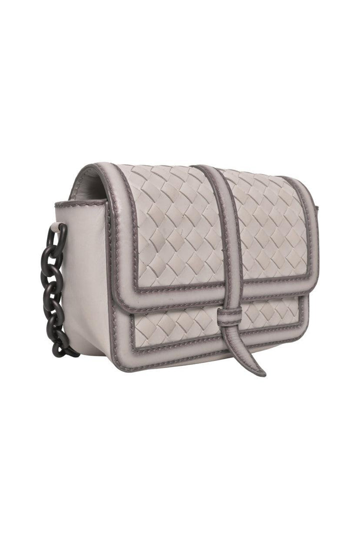 Bottega Veneta Mini Flap Intrecciato Shoulder Bag