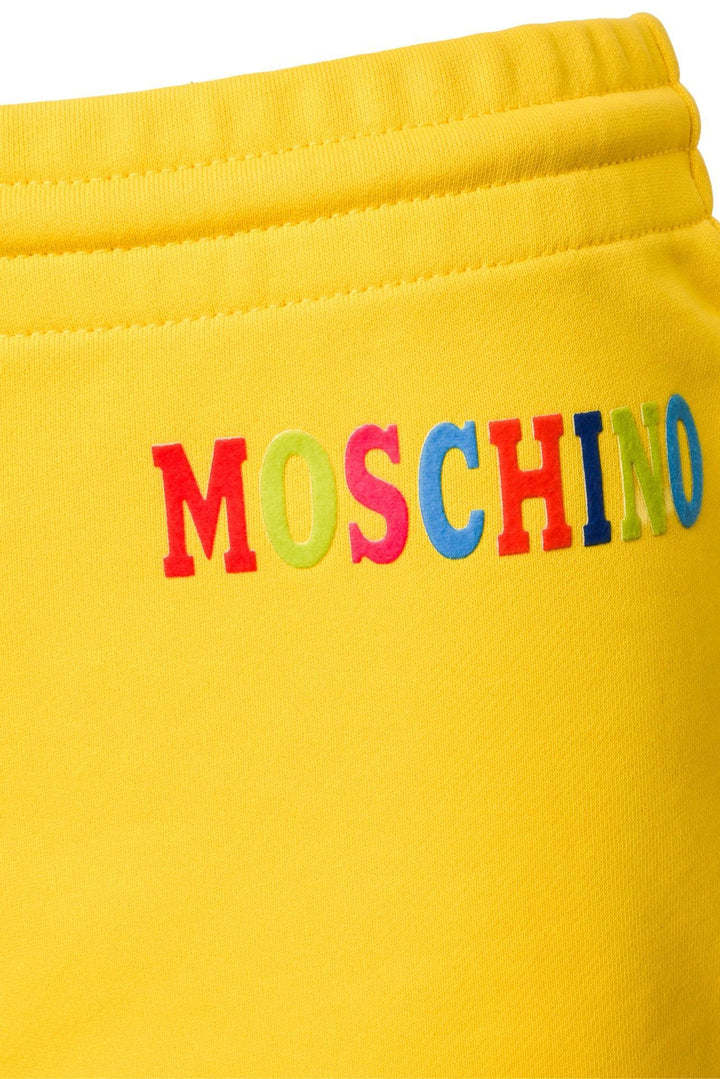 Moschino Couture Size XS Rainbow Logo Crop T-shirt & Mini Short Set