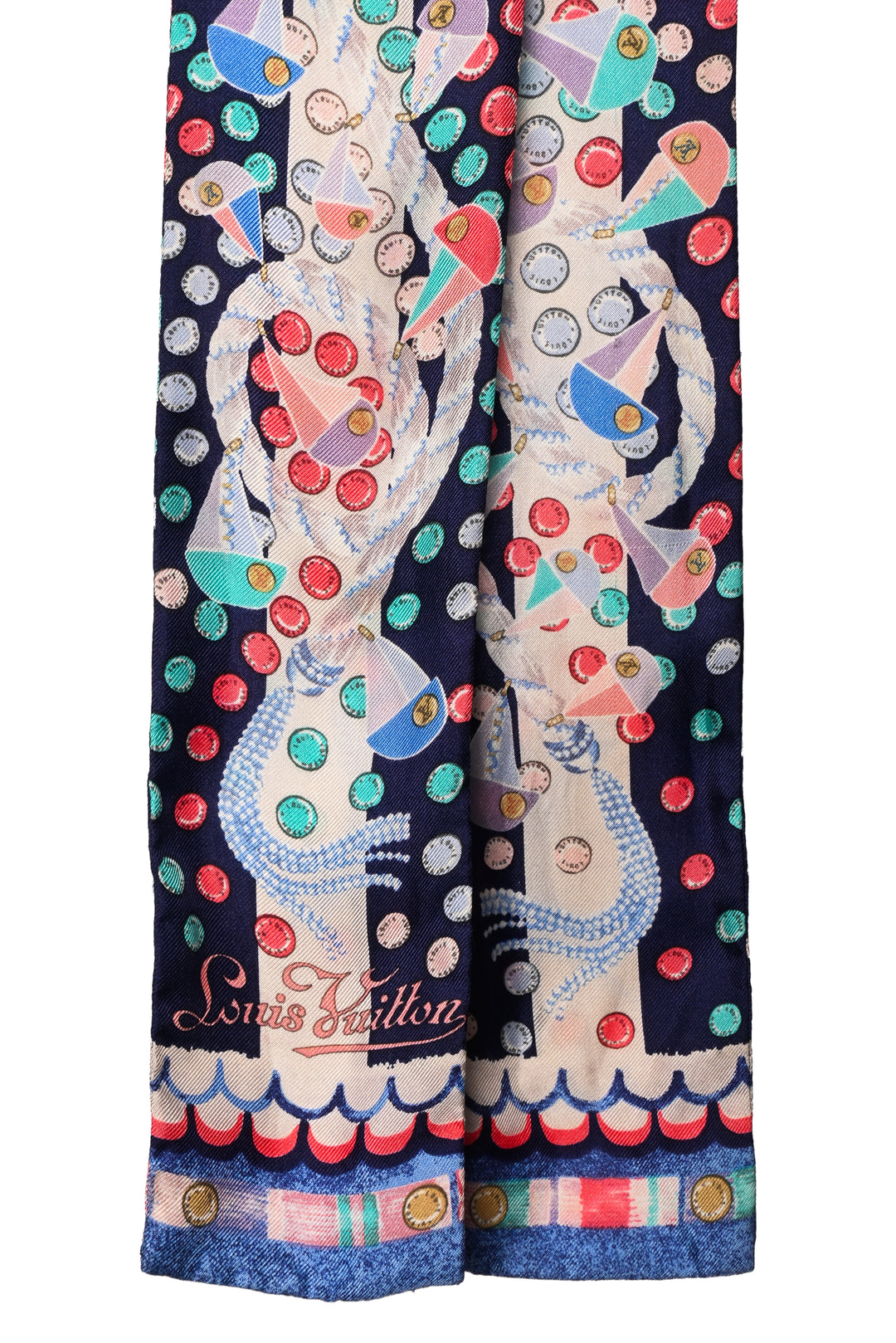 Louis Vuitton Rope Pattern Twilly Scarf