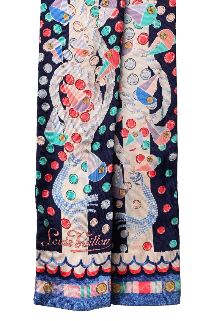 Louis Vuitton Rope Pattern Twilly Scarf
