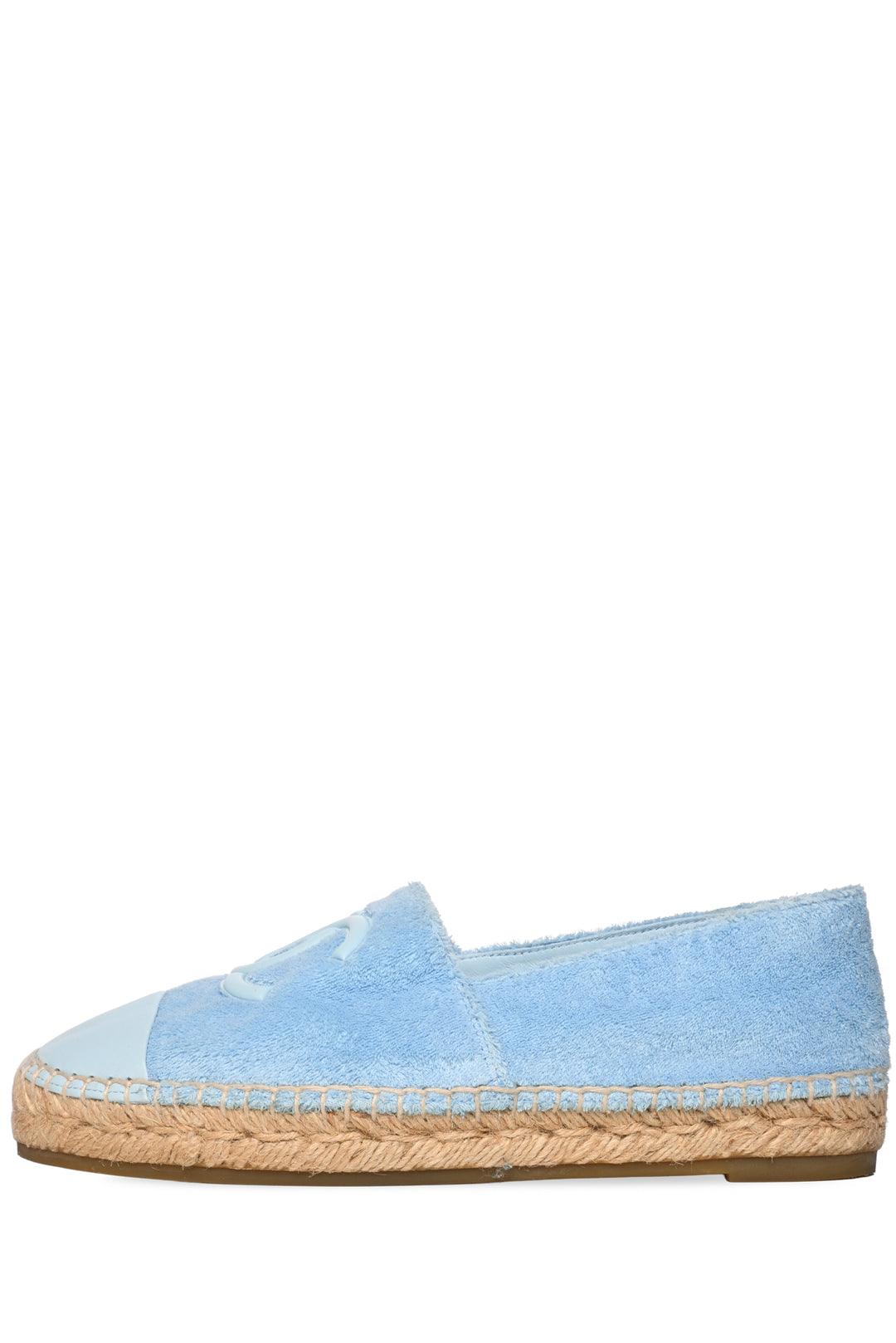 Chanel Size 38 Terry Cloth CC Espadrilles