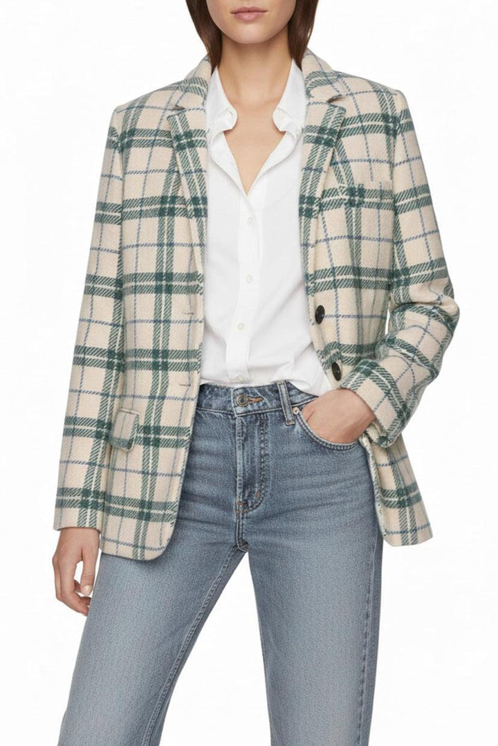 Isabel Marant Etoile Size 36 Charly Check Patterned Wool Blazer