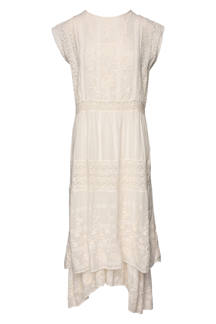 Love Shack Fancy Size S Cameron Maxi Floral Embroidered Dress