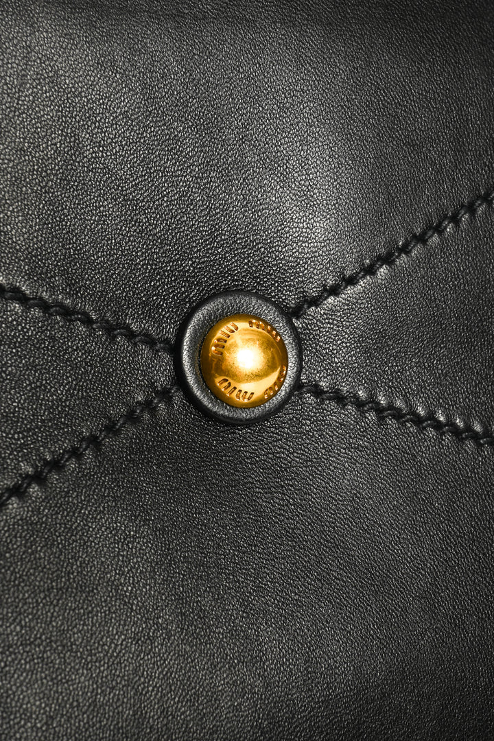 Miu Miu Grommet Biker Tote