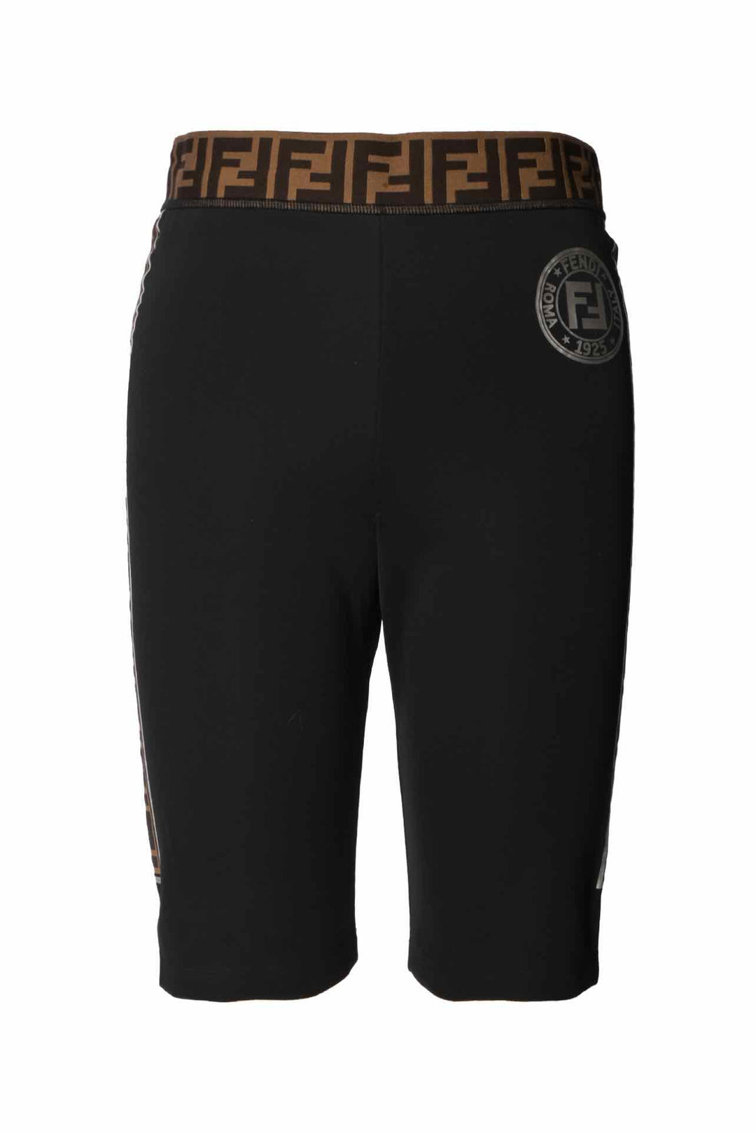 Fendi Size 6 FF Logo Stripe Cycling Shorts