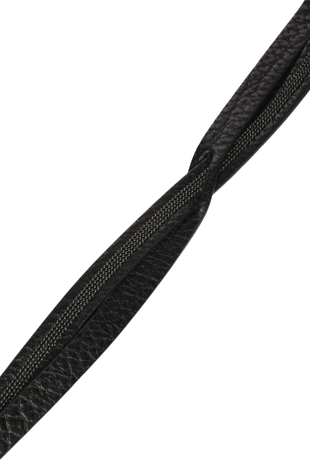 Brunello Cucinelli Size M Monili Trim Braided Leather Belt