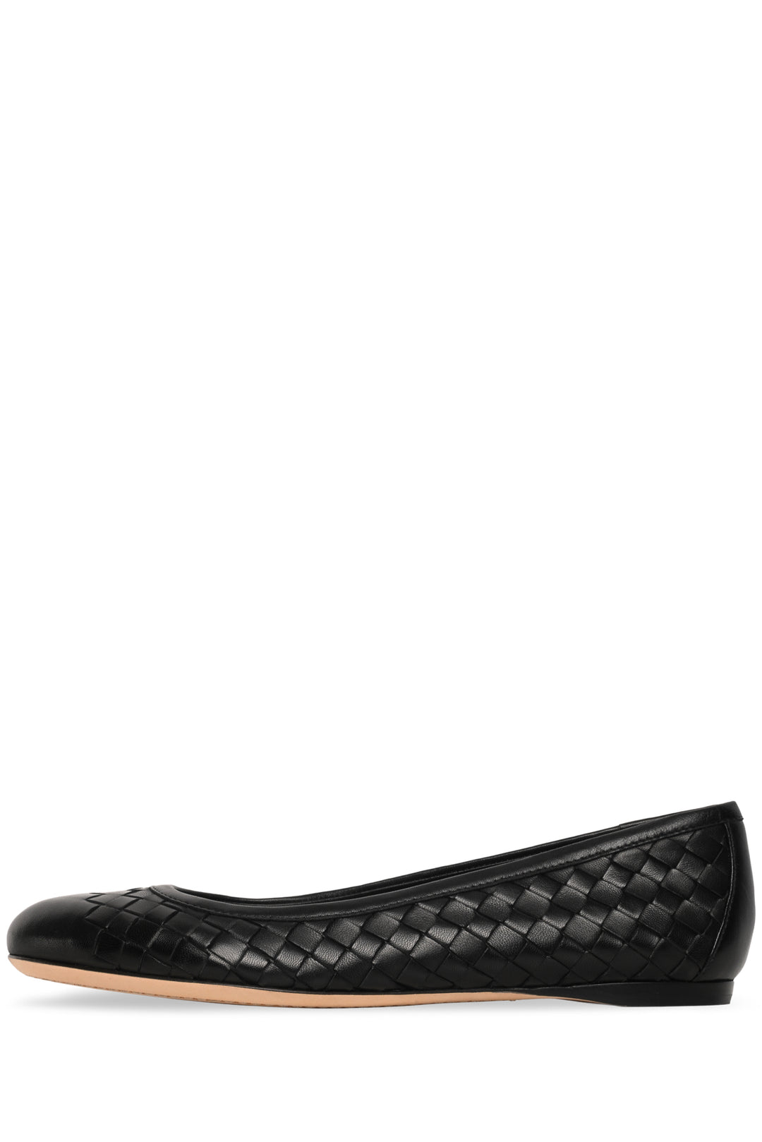Bottega Veneta Size 36.5 Intrecciato Leather Ballet Flats