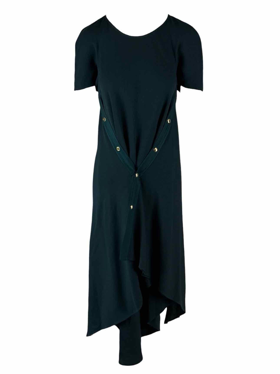 Sies Marjan Size 8 Asymmetrical Button-Front Midi Dress