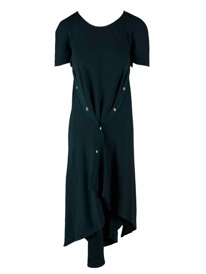 Sies Marjan Size 8 Asymmetrical Button-Front Midi Dress