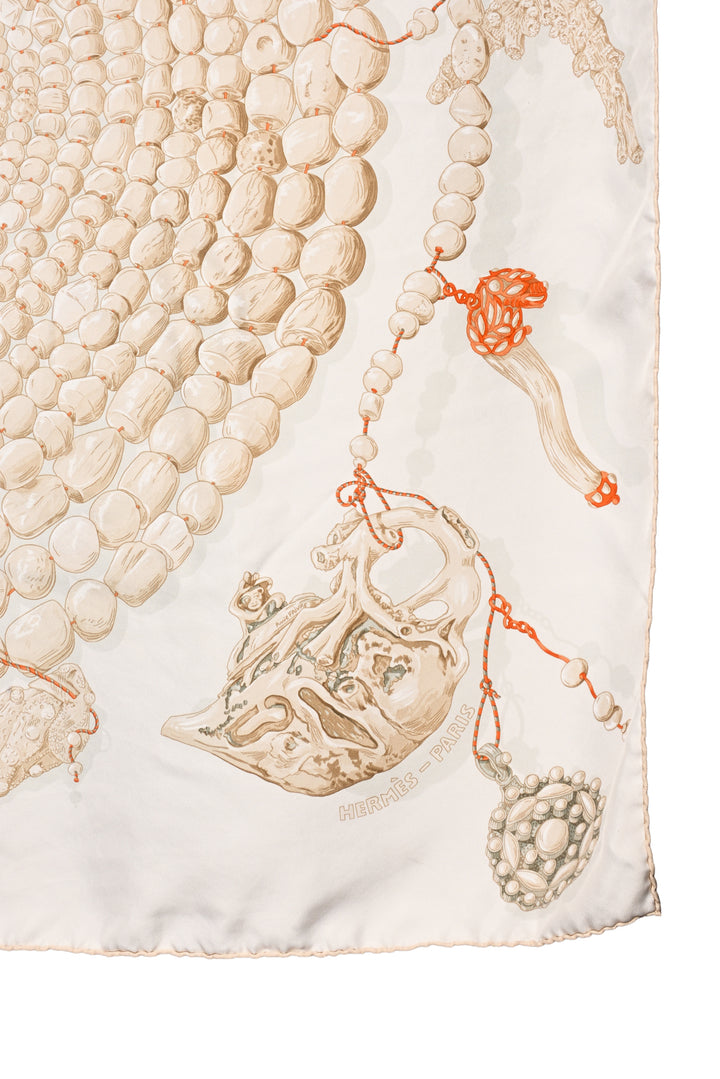 Hermes Reve de Corail Silk Scarf