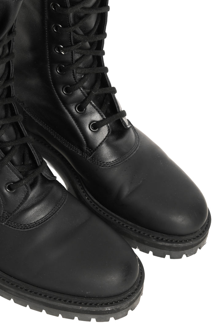 Common Projects Size 38 Rubber Technical Lace-Up Boots