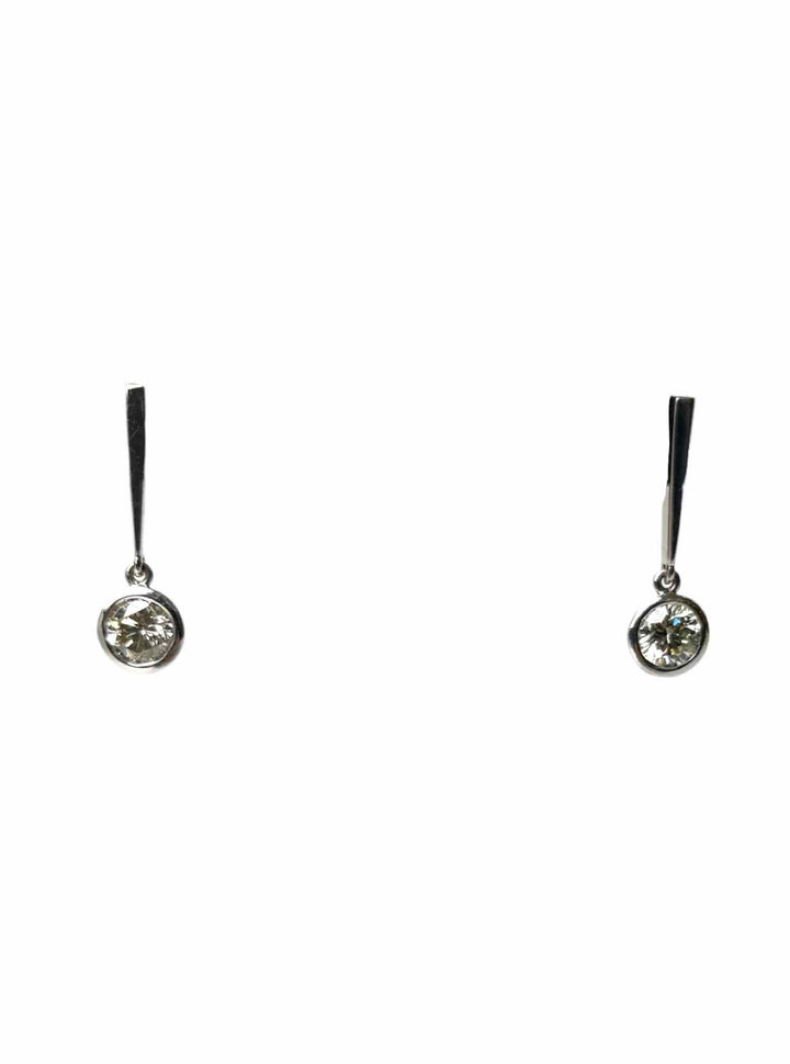 14K Drop Style Diamond Earrings