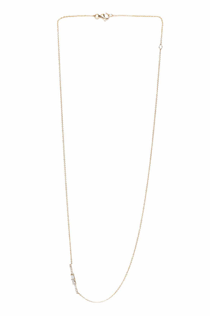 Bony Levy 18K Bar Diamond Necklace