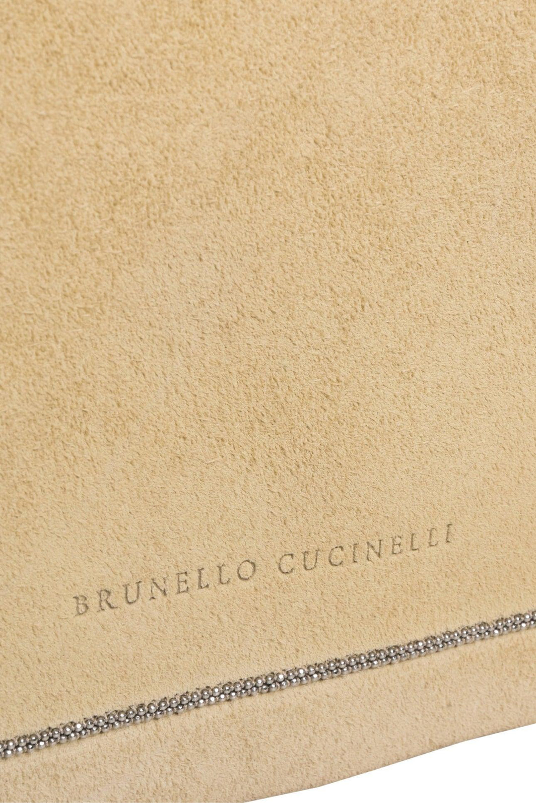 Brunello Cucinelli Monili Trim Suede Messenger Bag