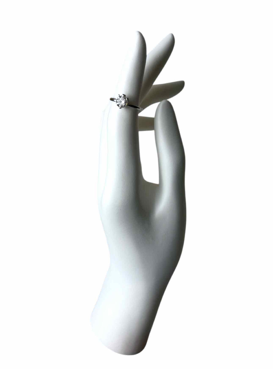 Pandora Size 6.25 14K White Gold Ring with 1CT Lab Grown Diamond.