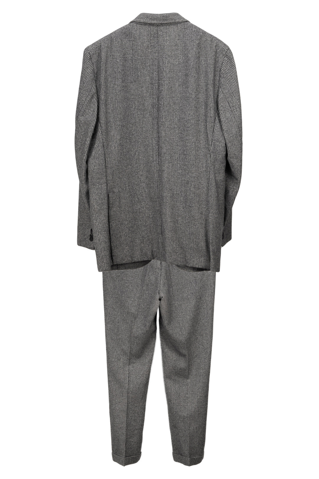 Eidos Size 44 Men's Check Print Wool Suit