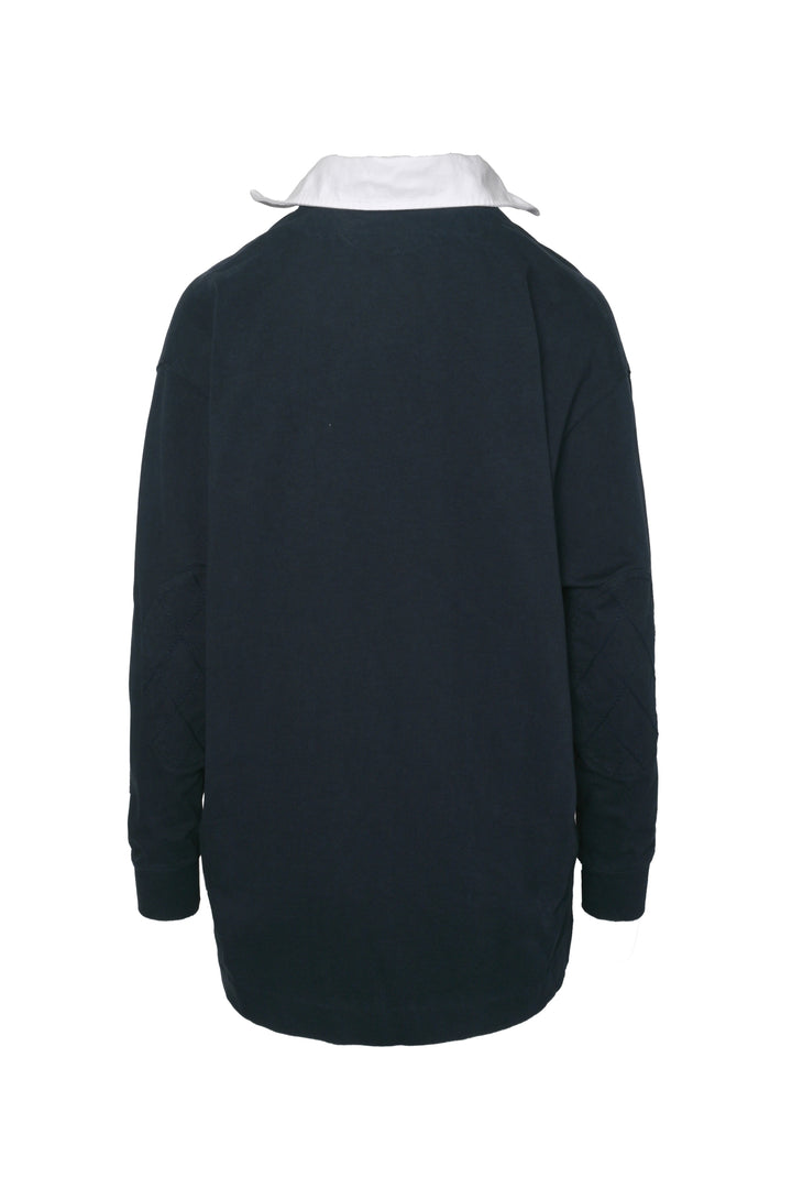 Stella Mccartney Size XXS Embroidered Cat Oversized Rugby Polo Top