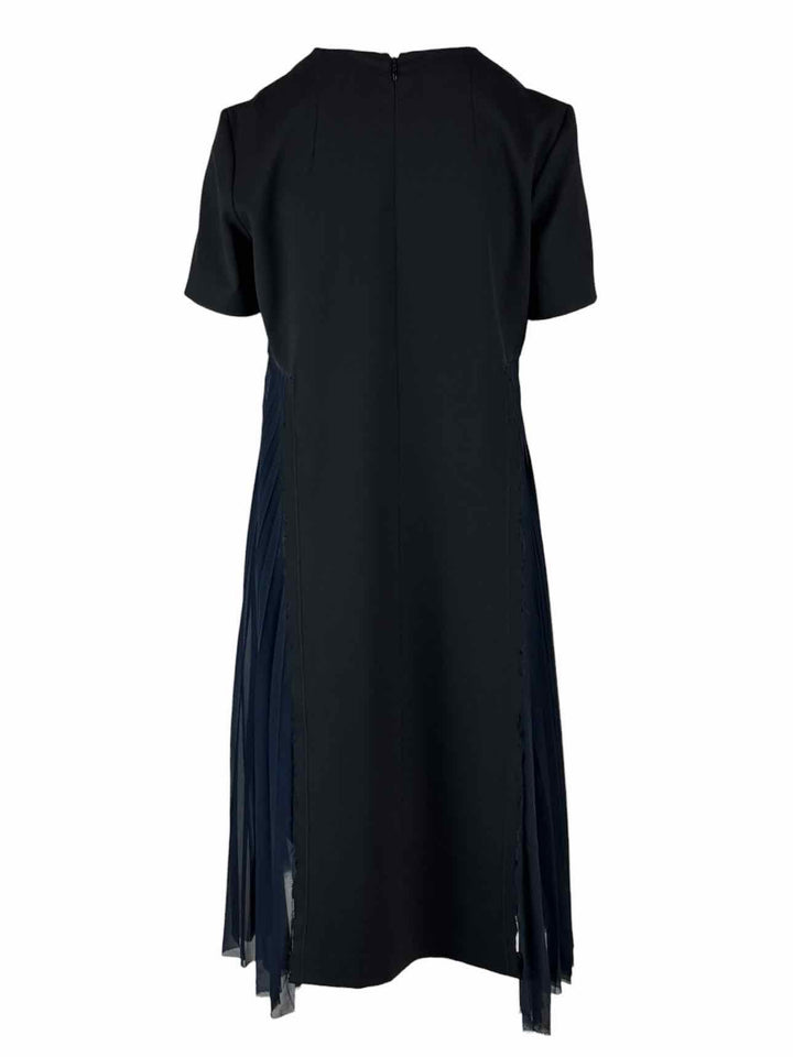 Maison Martin Margiela Size 44 Raw Edge & Side Pleated Midi Dress