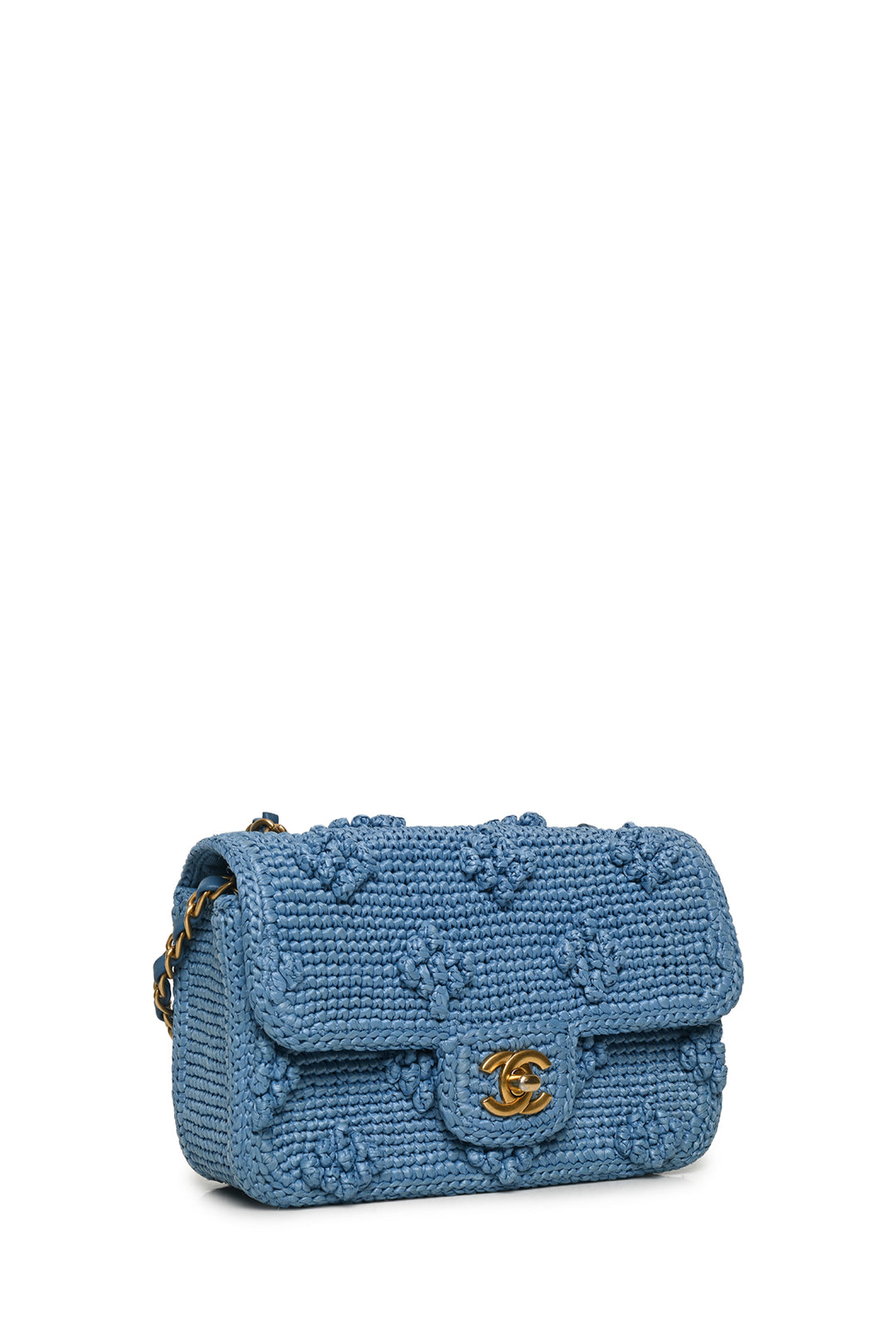Chanel Small Dolce Raffia Flap Bag