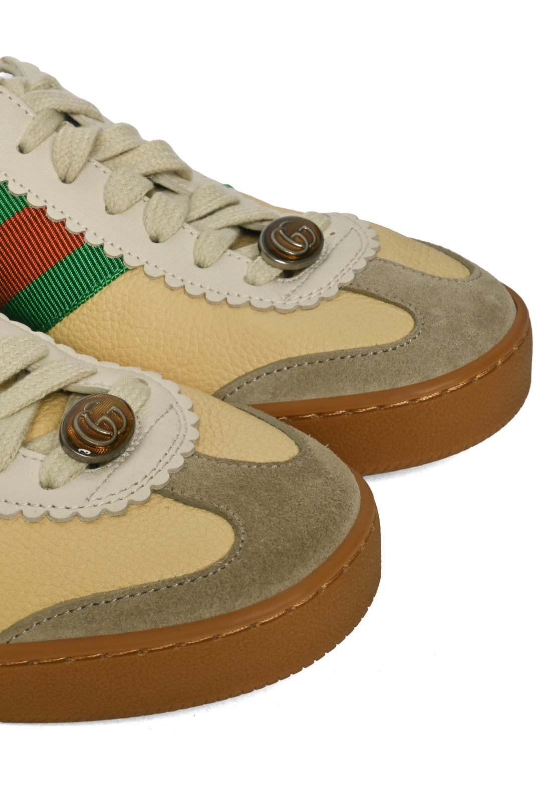 Gucci Size 37 G74 Web Low Sneakers
